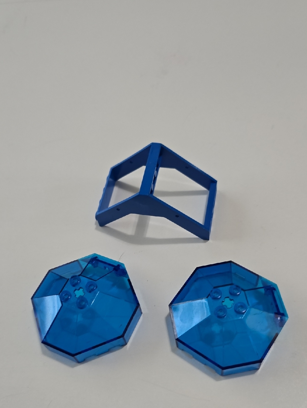 Lego Blue Octagonal Plastic Building Pieces Set - Picture 1 of 5